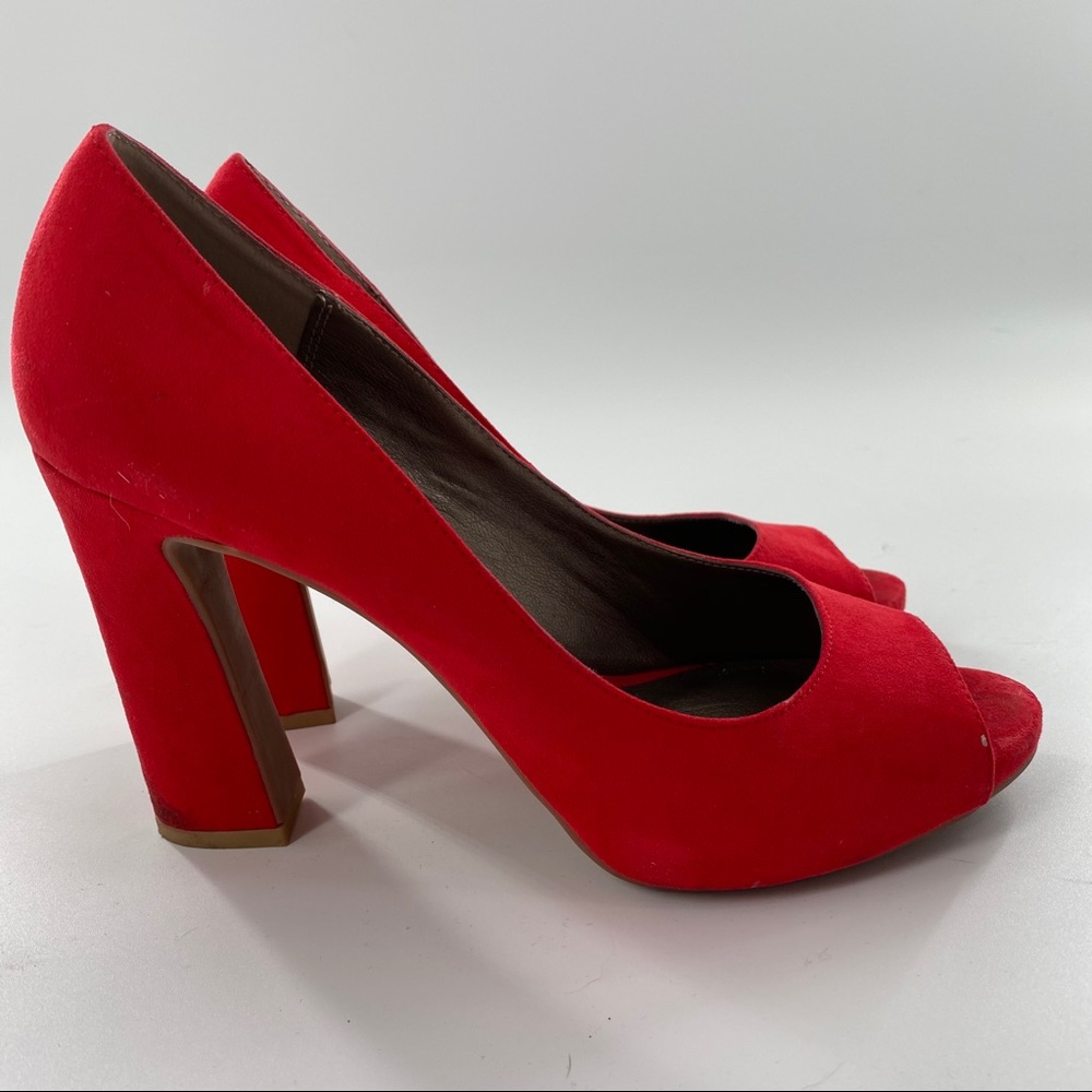 Moda red peep toe Nadia size 9.5